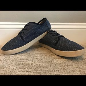 Toms paseo Oxford Navy w/polka dots size 8.5
